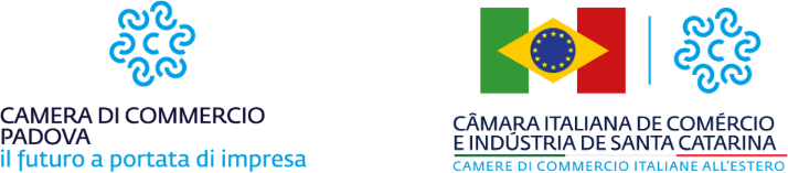 Members of the Padua Chamber of Commerce and of CCIESC — the Italian Chamber of Commerce and Industry of Santa Catarina.